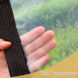 Curfakul Clear Tarp Waterproof 4x6 FT - Plastic Small Tarps Heavy Duty Cover for Patio Enclosures Winter Protection for Plants Gardens Chicken Coops and Patios Curfakul