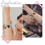 PH PandaHall 4 Sets Sublimation Bracelets Blanks Heat Transfer Bracelet Tray Heart Photo Bezel Square Craft Bezel Setting Blank for Christmas Party Friendship Bracelet Sweet Birthday Wedding Gift PH PandaHall