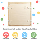 WOOD CITY Toddler Standing Tower, 3 Adjustable Heights Kids Kitchen Step Stool with CPC Certification, Equipped with Removable Safety Anti-Fall Net, Suitable for 18 Months and Up (Natural) WOOD CITY
