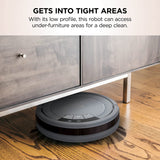 Shark AV753 ION Robotic Vacuum, Wi-Fi Connected, 120min Runtime, Compatible with Alexa, Multi-Surface Cleaning, Gray (Renewed) SHARK