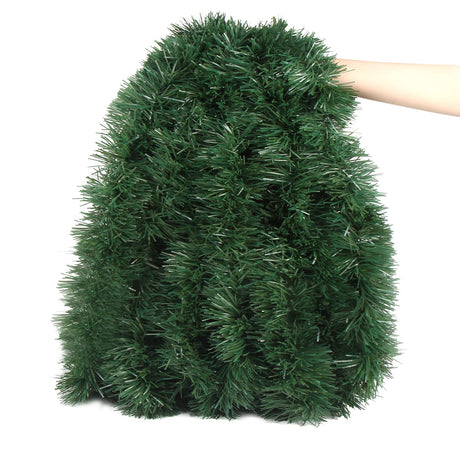 LOMIMOS 32.8 Ft Christmas Twist Garland，Artificial Vine Soft Greenery Decoration for Party Wedding Supplies LOMIMOS