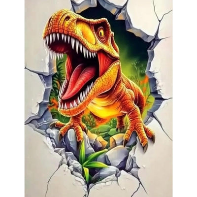 NEWENMO Dinosaur Diamonds Painting Kits for Adults Beginner, DIY 5D Animals Diamond Art Paint with Round Diamonds, Full Drill Gem Art Diamonds Art Painting for Home Wall Decor 12x16 Inch