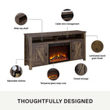 Ameriwood Home Farmington Electric Fireplace Console for TVs up to 60", Rustic Ameriwood Home