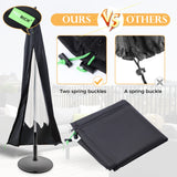 Patio Umbrella Cover - Waterproof Patio Parasol Covers with Zipper for 7ft to 11ft Outdoor Umbrellas Black REDRICH