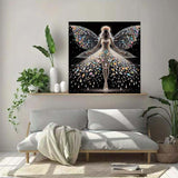 ZHUDENGXJL 5D Diamond Painting Kits for Adults,Colourful Angel Wings Fairy Diamond Art Kits for Adults,DIY Full Drill Diamond Dot Gem Art Kits for Adult Beginners,Wall Home Decor 12 X 12inch ZHUDENGXJL