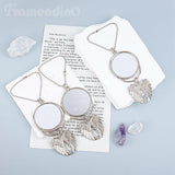 Framendino, 10 Pack Silver Angel Wing Pendant Car Hanging Ornament with Sublimation Blank Heat Transfer Photo for Home Window Framendino