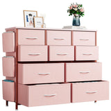 Dresser for Bedroom, Fabric Dressers & Chests of Drawers with Side Pockets, Chest of Drawers for Closet, Living Room, Closet, Hallway Garveehome