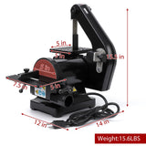 1 x 30 Inch Belt Sander with 5 Inch Disc Sander, Powerful Bench Sander with 2.1A Powerful Motor for Woodworking, (8 * 80 Grit Sandpaper, 4 * 100 Grit Sandpaper) Towallmark