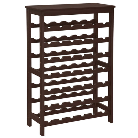 SONGMICS 42-Bottle Wine Rack Free Standing Floor, 7-Tier Display Wine Storage Shelves with Table Top, Bamboo Wobble-Free Bottle Holder for Kitchen SONGMICS