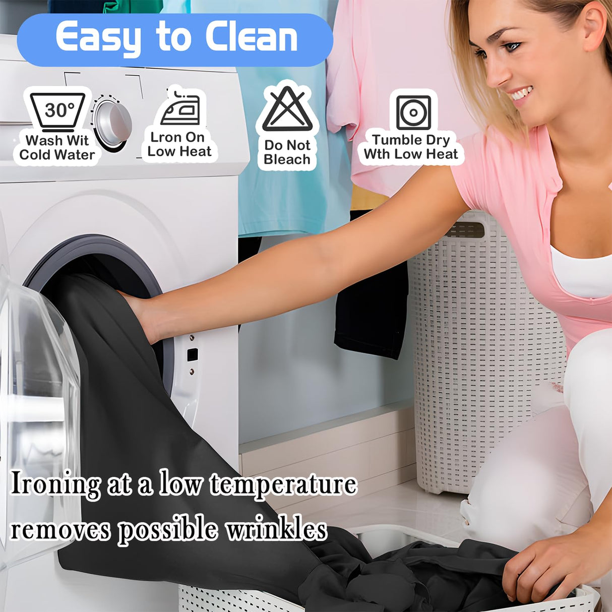 Blackout Roller Window Shades, Cordless Roller Shades, No Tools No Drill Pull Down Room Darkening Window Shades, Blackout Blinds for Bedroom Windows Home and Office(36''W x 72''H, Black) SAUIRS