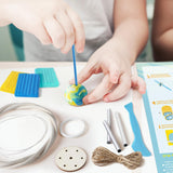 EDUMAN Make Your Own Clay Geodes Wind Chime for Home Garden Decoration, Arts and Crafts for Kids Ages 8-12, Wind Chime Craft Kit for Kids Learning & Educational Project Birthday Gifts for Boys & Girls EDUMAN