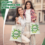 Xuniea 12 Pcs Sublimation Polyester Tote Bag Blank Canvas Bag Bulk Reusable Grocery Shopping Bag Christmas Gift 15 x 16'' (Beige) Xuniea