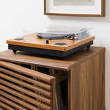 Modway Render Mid-Century Modern 19" Vinyl Record Display Stand in Walnut, 19 Inch Modway