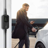 MEGEAR Level 1-2 EV Charger, 16A 25FT NEMA 6-20 Plug with NEMA 5-15 Adapter Portable Electric Vehicle Charging Station MEGEAR