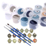 Newsight DIY Oil Painting Paintworks Paint by Number for Kids and Adults (16" x 20"Dolphin Bay) Newsight