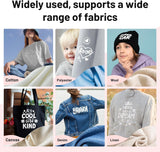 Hisiu White HTV Heat Transfer Vinyl,12" x8ft White Iron on Vinyl for T Shirts, Glossy White HTV Vinyl Roll for Cricut and All Cutting Machine, Stretch Vinyl Easy to Cut and Transfer DIY Design Hisiu