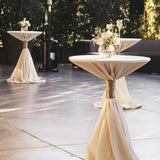 CLATINA Round Bar Pub Tables Set of 2, 360° Swivel High Top Cocktail Table with Metal Base, 26"-36" Height Adjustable Bistro Table for Home Kitchen Party Drink Restaurant Wedding Cafe Reception, White CLATINA