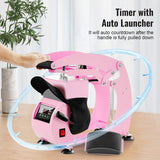 UOKRR Hat Heat Press, Hat Press Heat Machine for Caps with LCD Control, Hat Heat Press Machine with 2pcs Interchangeable Platens & Caps Stretcher for Vinyl, Sublimation, Heat Transfer (Pink) UOKRR