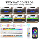 Hlivelood 70" tv Stand w/ 36" Fireplace Up to 80" TVs,High Gloss LED Fireplace TV Stand Entertainment Center for 70/75+/80 inch TV, Modern Media TV Console Cabinet for Living Room,Black Hlivelood