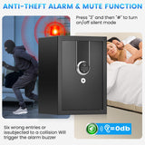 3.0 Cuft Large Biometric Safe Box, Personal Safes for Home Use Fire and Water Proof with Fingerprint Lock, Fireproof Safe with Fireproof Waterproof Bag, Security Safety Box for Home Office Mitlvge