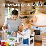 Toddlers Tower Safety Net - Safety Guard for Toddlers Tower - Kitchen Step Tool Toddlers/Kids - Pattern OLYMPE STORE