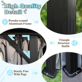 VEIKOU 12' X 16' Hardtop Gazebo, Outdoor Aluminum Gazebo, Double Roof Gazebo Pergola, Heavy Duty Patio Gazebo w/Netting and Curtains for Garden, Deck, Backyard VEIKOU