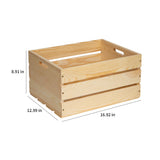 3 Pieces Large Pine Wood Crates For Storage, The Wooden Storage Crates Are Made Of Solid Wood,Unfinished Wooden Crates Have A Wide Range Of Uses And Can Be Placed In Bedrooms, Living Rooms, Etc (3) FORBRADS
