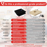 Matace 40x40 Inch Large Fireproof Welding Blanket & Pad, 5mm Thickened Fire Resistant Carbon Felt Cloth, Flame Retardant Fabric, Heat Shield for Grill Cover, Soldering, Firepit, Smoker, Black Matace