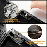 NIANPU Gun Safe Alternative,Portable Gun Case Handgun Lock Box Quick Access Pistol Safe Small Handgun Storage with TSA Padlock,Instant Access Gun Box for Bedside and Car (With Brand Logo, 1) NIANPU