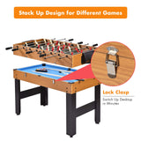 GYMAX 3 in 1 Game Table, 49 in Multi Game Table with Foosball Hockey & Billiards, Competition Sized Combo Game Table for Home, Game Room, Bar, Party, Club GYMAX