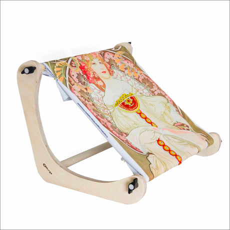 Nurge Adjustable Embroidery Table Stand, Cross Stitch Hoop Stand for Lap or Table Top Cross Stitch or Tapestry , Embroidery Hoop Holder. Hand Polished Natural Wood 190-3 ( 30cm ) Nurge