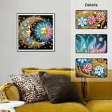 Stalente Diamond Painting Kits for Adults, 5D Special Shape Diamond Art Kits for Beginners, Crystal Rhinestones Diamond Painting for Home Wall Decoration Gift 12×12inch, Sun and Moon Stalente