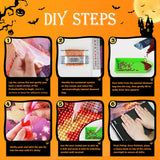 Asddage Diamond Painting Kits for Adults - Ghost, Jack-o'-Lantern DIY 5D Diamond Art Kits Full Drill Diamond Dots Paintings with Diamonds Gem Art and Crafts Home Wall Decor 12x16inch Asddage