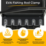 JIRTEMOT Fishing Rod Holder Organizer with Fabric Drawer & Pegboard, Space-Saving Garage Storage for 12 Rods, Reels, Tackle Boxes, Portable Fishing Gear Cart for Easy Access & Mobility JIRTEMOT