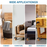 TAYLOON 4 Inch Caster Wheels Heavy Duty 2200lbs, Swivel Casters Set of 4 with Safe Dual Locking,Industrial Plate Casters, Locking Casters Wheels for Furniture,Workbench(Free Hardware Kit) TAYLOON