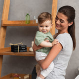 Farmhouse Bathroom Decor - Funny Rustic Wooden Mini Books for Your Restroom Shelf - The Perfect Small Decorative Accent for The Guest Bathroom - Black KIBAGA