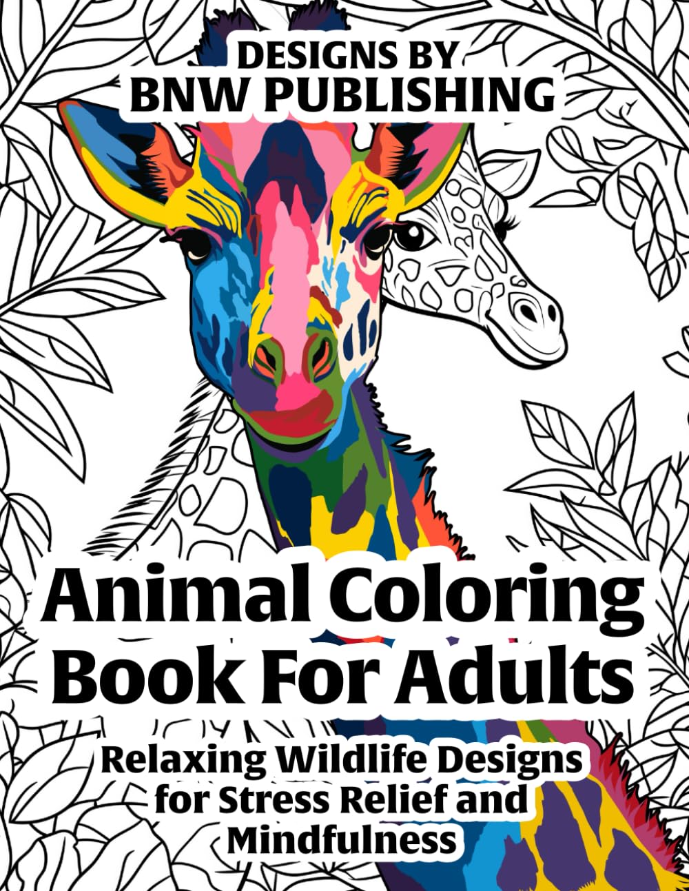 Animal Coloring Book for Adults: Relaxing Wildlife Designs for Stress Relief and Mindfulness WoodArtSupply