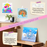 Marlrin Gem Sticker Kit for Kids, 8 Unicorn Princess Themes, Crafts Kits for Girls Ages 4-8, Arts & Crafts Toys, Diamond Art Kits for Kids - Birthday and Christmas Gift for Girls Ages 3, 4, 5, 6, 7, 8 Marlrin