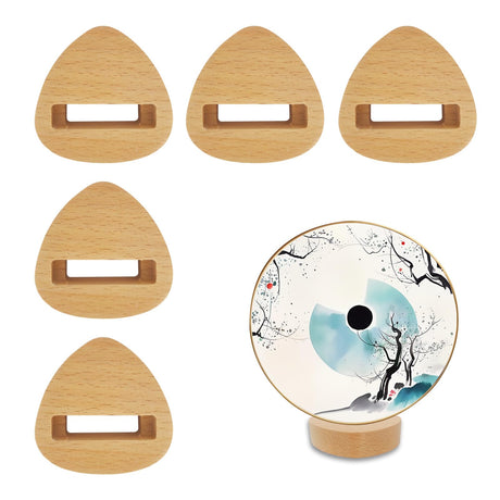 GeryVtee 6 Pcs Small Embroidery Hoop Stand Embroidery Hoop Display Stand Embroidery Frames for Display Embroidery Cross Stitch Hoop Accessories Decor (Triangle) GeryVtee