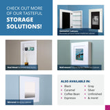 Fox Hollow Furnishings 14x24 Aiden Recessed Wall Niche Medicine Cabinet Replacement, in The Wall Bathroom Cabinet Insert Shelf/Shelves, Made in North America, Real Wood, NO MDF, Beadboard, White Fox Hollow Furnishings