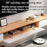 Floating tv stand，Wall Mounted TV Cabinet,Entertainment Center Wall Mounted Media Console，With two drawers and a semi-open storage space， Floating Shelves With Door，For Storage Hutch Under TV(Brown,63 HPIRFYE