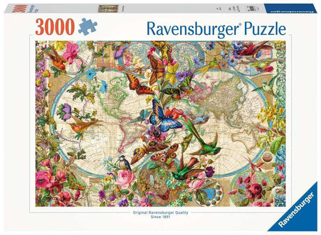 Ravensburger at MGL Map 3000 Piece Jigsaw Puzzle for Adults - Every Piece is Unique, Softclick Technology Means Pieces Fit Together Perfectly Ravensburger