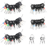 Terminal Removal Tool Kit 82 Pcs Depinning Tool Electrical Connector Pin Removal Tool Kit Pin Extractor Tool Set Wire Terminal Release Tool for Automotive Car Household Devices Kikerike
