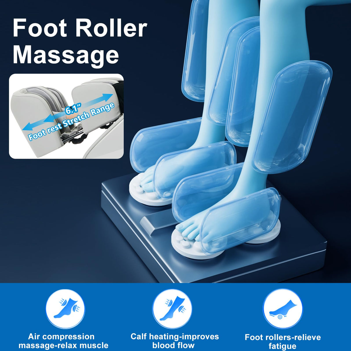 Artist hand Massage Chair Full Body, Luxury 4D Zero Gravity Massage Chair with SL-Track, Heating, Foot Rollers, Bluetooth Speaker, Full Body Airbags Compression Massage, Adjustable Recline (Silver) Artist hand