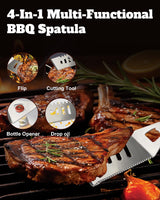 28PCS Stainless Steel BBQ Grill Accessories Set, Grilling Gifts for Men Birthday Father's Day, Portable Multifunction Grilling Utensils Tools Kit with Storage Bag for Outdoor Grill Camping BBQ Party MUYFIO