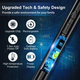 2 Pack Plasma Arc Electric Lighters Rechargeable - USB Long Reach for Scented Candles, BBQ Grill &Camping - Windproof Design Lighters KTEBO