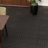 GOOFCXO 44 PCS Interlocking Deck Tiles, 12"x12" Plastic Outdoor Patio Flooring Boards 44 Sq.Ft. All Weather Use Patio Floor Decking Tiles Waterproof Non-Slip for Pool Porch Balcony Backyard GOOFCXO