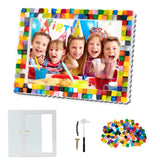 HAPMARS DIY Mosaic Photo Frame Craft Kits - Creative Arts & Crafts Mosaic Kits Summer Activities for Ages 6-12,Make Your Own Picture Frame Fun STEM Craft Birthday Easter Christmas Gifts for Boys Girls HAPMARS