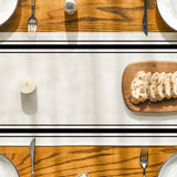 Artoid Mode Black Simple French Stripe Table Runner, Seasonal Spring Summer Kitchen Dining Table Decoration for Home Party Decor 13x72 Inch Artoid Mode