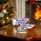 ARTopet DIY Diamond Art Painting Desktop Ornaments Christmas Diamond Art Tabletop Ornaments Single Sided Diamond Design for Home Decor-Cardinal Text ARTopet